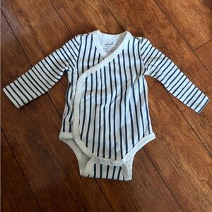 Pehr long sleeve Striped Bodysuit, 3-6M